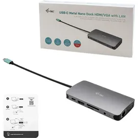 iTEC I-TEC USB-C Nano Dock HDMI/VGA mit Netzteil 100W