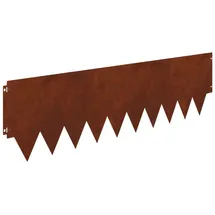 vidaXL Raseneinfassung 10 pcs Metall 10 x 10 cm Braun