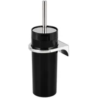 Bremermann WC-Garnitur Schwarz, Kunststoff, 10x36.5x10 cm, Badezimmer, WC Ausstattung,