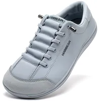 HOBIBEAR Barfußschuhe für Damen und Herren | Zero Drop | Breite Leder Minimalistische Trail Running Walking Schuhe - 39 EU Weit