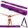 ZERRO CCLIFE Schwebebalken für Zuhause Kinder, 240cm Balken Turnen Faltbare, Turnbalken Gymnastik Balance, Lila