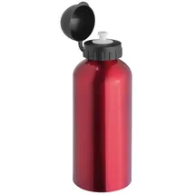 MacMa Aluminium Trinkflasche mit Sportverschluss / Sportflasche / 600ml / Farbe: rot
