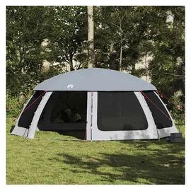 vidaXL Poolzelt mit Abnehmbarem Überzelt Netzwänden Grau 690x690cm