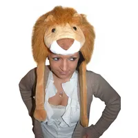 Ikumaal Löwen-Mütze als Kostüm, F91, für Erwachsen-e Männer Frau-en, Wild-Katze Löwe Kostüm-e Fasching Karneval Fasnacht Faschingskostüm-e Karnevalskostüm-e