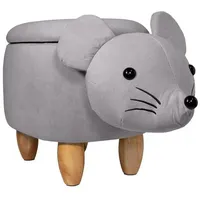 Svita Animal storage Kinderhocker Tierhocker mit Stauraum gepolsterter Hocker