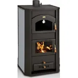 Prity EEK A Wasserführender Kaminofen mit Backfach Prity FGW20, graphit - 23,8 kW + BIMSCHV II