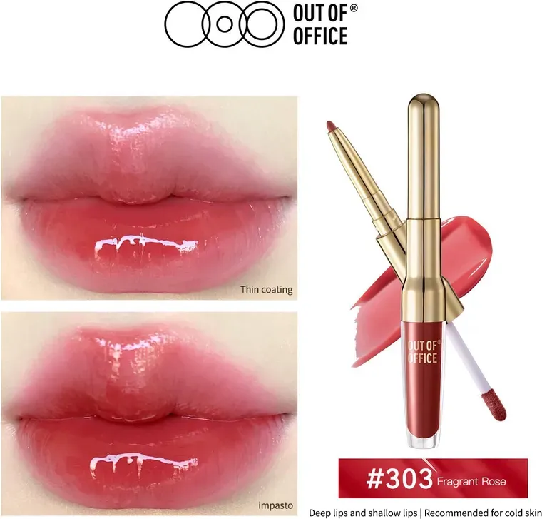 OUT OF OFFICE 2 in 1 Essence Lipliner & Gloss-303