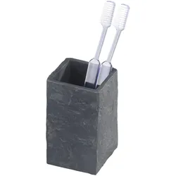 WENKO Zahnputzbecher Slate Rock Polyresin