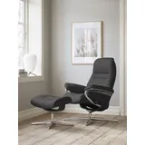 Stressless Stressless® Relaxsessel »Sunrise«, mit Cross Base, Größe S, M & L, Holzakzent Schwarz, grau