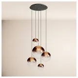 s.luce Orb 5-flg. 60 cm rund schwarz