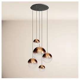 s.luce Orb 5-flg. 60 cm rund schwarz