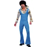 erdbeerloft - Herren Groovy Dancer Disco 70er Jahre Outfit Kostüm, M, Mehrfarbig