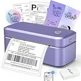 Abelmark DHL Etikettendrucker Bluetooth, Label Printer 4x6 Thermodrucker, Versandetiketten Drucker für Amazon, Etsy, Shopify, Ettikettendrucķer für DHL, kompatibel mit iOS, Android, Windows, Mac