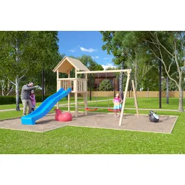 Akubi Spielturm Lotti Set B mit Rutsche blau 89345