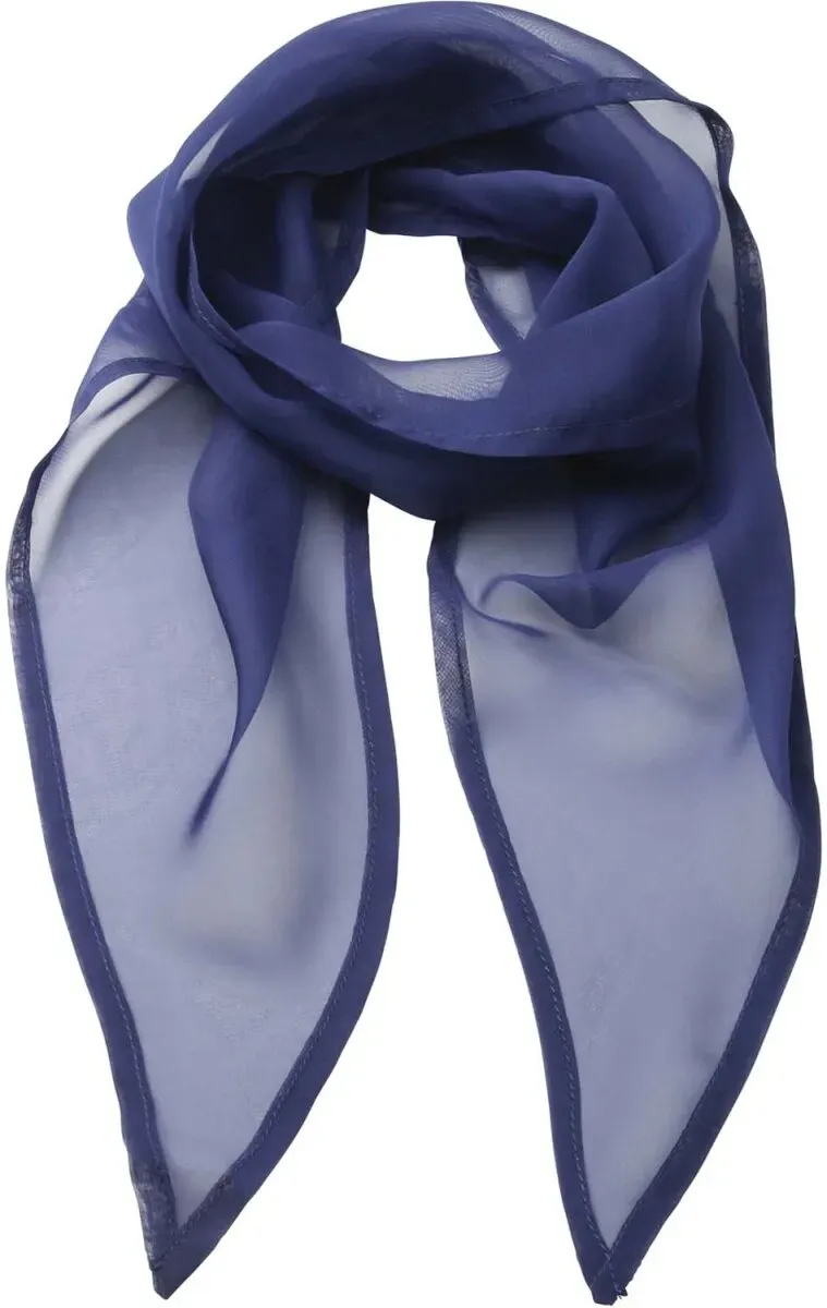 Premier Workwear Damen Chiffonschal 'Colours' Tuch PR740 marine blue (ca. pantone 281) 98 x 16,5 cm