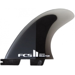 FCS II REACTOR PC TRI Finnen Set 2025 charcoal/black - M