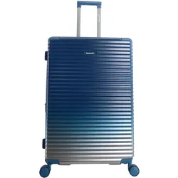 Koffer SAXOLINE "Elite", Gr. B/H/T: 48.00cm x 74.00cm x 31.50cm, blau, casual, Koffer, mit robuster ABS/PC-Hülle