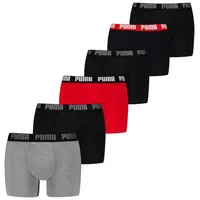 Puma Boxer, (6er Pack), mit elastischem Logobund, grau