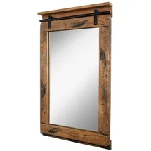 MASSIVMOEBEL24.DE Spiegel Mango 60x8x100 Natur lackiert Railway #163