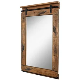 MASSIVMOEBEL24.DE Spiegel Mango 60x8x100 Natur lackiert Railway #163