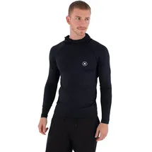 Hurley Rashguard Icon Hooded Schwarz XL