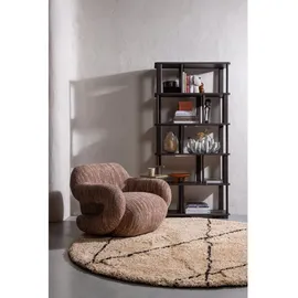 Woood Sessel Folke Polyester 88 x 70 x 0 cm Altrosa drehbar