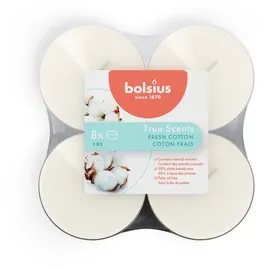 Bolsius True Scents Duftkerze 8 St. weiß