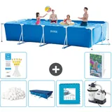 Rechteckiger Frame Pool - 450x220x84 Cm - 7-teilig  S159