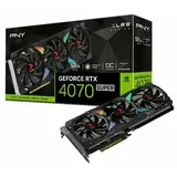 PNY GeForce RTX 4070 SUPER XLR8 Gaming Verto Epic-X RGB Overclocked Triple Fan, 12GB GDDR6X HDMI, 3x DP (VCG4070S12TFXXPB1-O)