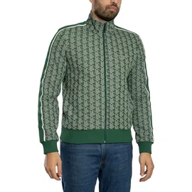 Lacoste Paris Jacquard-Trainingsjacke mit Reißverschluss, Grün M - Grün - M