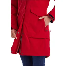 KILLTEC Damen Parka/Mantel wasserdicht mit abzippbarer Kapuze Damen Funktionsparka, rot, 44, 43284-000