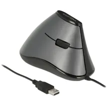 DeLock Ergonomische Vertikale Optische Maus schwarz (12527)