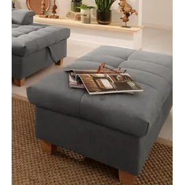 Home Affaire Hocker Lyla Luxus-Microfaser 131 x 42 x 61 cm Grau