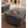 Home Affaire Hocker Lyla Luxus-Microfaser 131 x 42 x 61 cm Grau