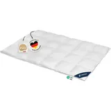 Daunendecke 240x220 cm, polar warme Winterdecke, Bettdecke 100% Daunen, DOWNPASS, CASIMUM - Weiß