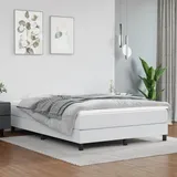 vidaXL Taschenfederkernmatratze Weiß 140x200x20 cm Kunstleder