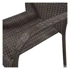 vidaXL Premium Polyrattan Gartenstühle 55,5 x 53,5 x 95 cm braun 2 St. stapelbar