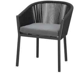 CLEMENTO Rhode Dining Gartenstuhl Aluminium/Createxx Grau - Anthrazit