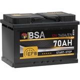 BSA EFB Batterie 70Ah 12V Start Stop Batterie Autobatterie Starterbatterie