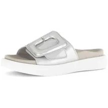 Gabor Pantolette GABOR "Pantolette", Damen, Gr. 41, silber, Schuhe Pantolette