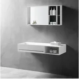 Bernstein Waschbecken TWG62, aus Mineralguss - Breite wählbar - Weiß matt 120 cm