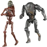 Hasbro Star Wars The Black Series C-3PO mit B1 Battle Droid Body und Super Battle Droid Figuren 15 cm