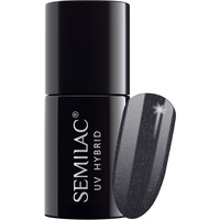 Semilac UV Nagellack 108 Metallic Black 7ml Kollektion Black&White