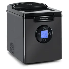 Klarstein Eiswürfelmaschine Klein, 1,8 L Eiswürfelbereiter, Eiswürfelmaschine für 12 kg Große & Kleine Eiswürfel, Mini-Eiswürfelmaschine mit... - Grau