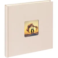 walther design Fotoalbum chamois 26 x 25 cm mit Cover-Ausstanzung, Fun FA-205-W
