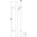 Hermat Stossgriff 8000 BA 400 x 30 L 600