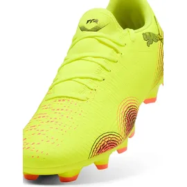 Puma Future 8 Play FG/AG Unisex Fussballschuh, Yellow Alert-PUMA Black-Sun Struck, 44