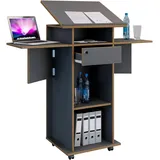 VCM Stehpult Salia M« grau, 60x127.8x44 cm
