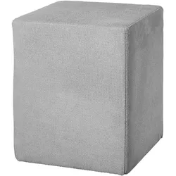 Polsterhocker HOME AFFAIRE, grau, B:40cm H:50cm T:40cm, Hocker, Polsterhocker eckig, stoffbezogen