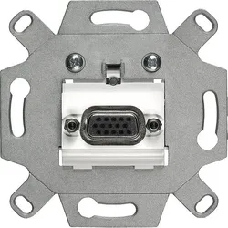 VGA-Anschlussdose Siemens, Schraubklemmen weiß, 5TG2021-0